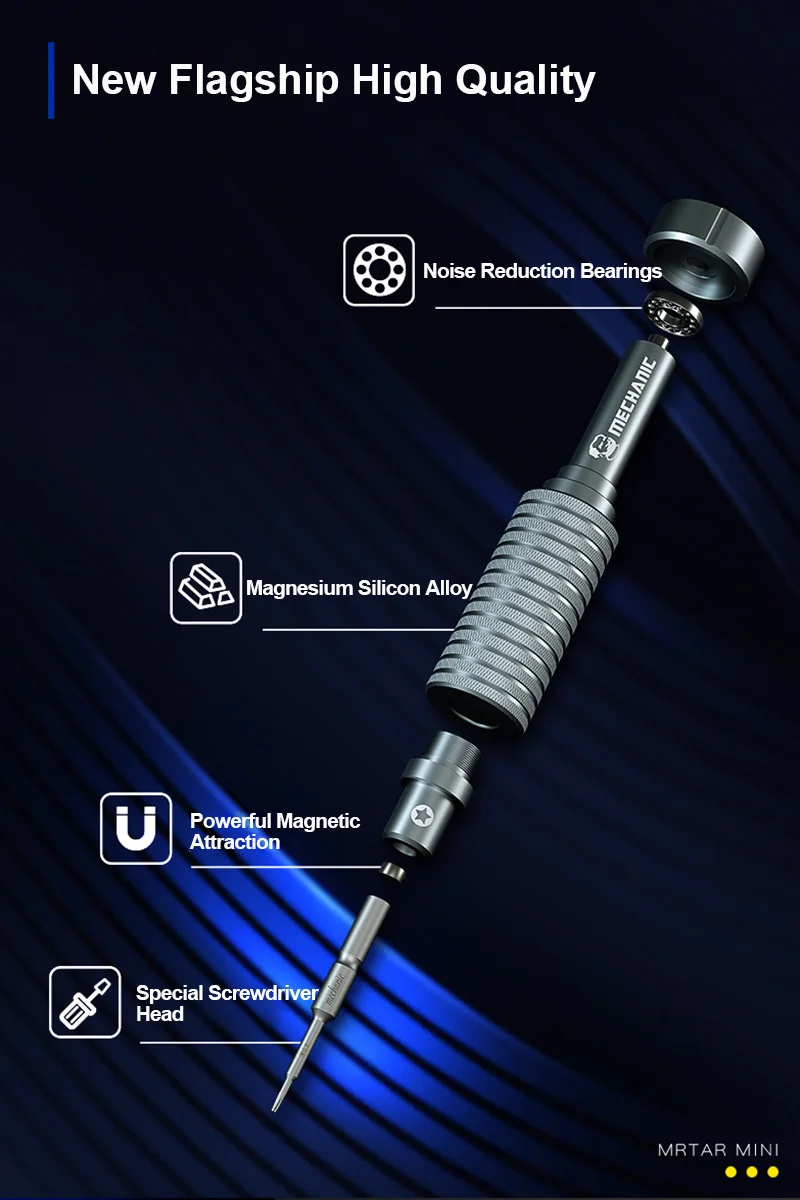 Neues MECHANIC High Hardness Schraubendreher-Set Convex Cross Torx T2 Y0.6 Pentalobe Phillips für Telefonuhr-Reparatur-Öffnungswerkzeug – Detail 4