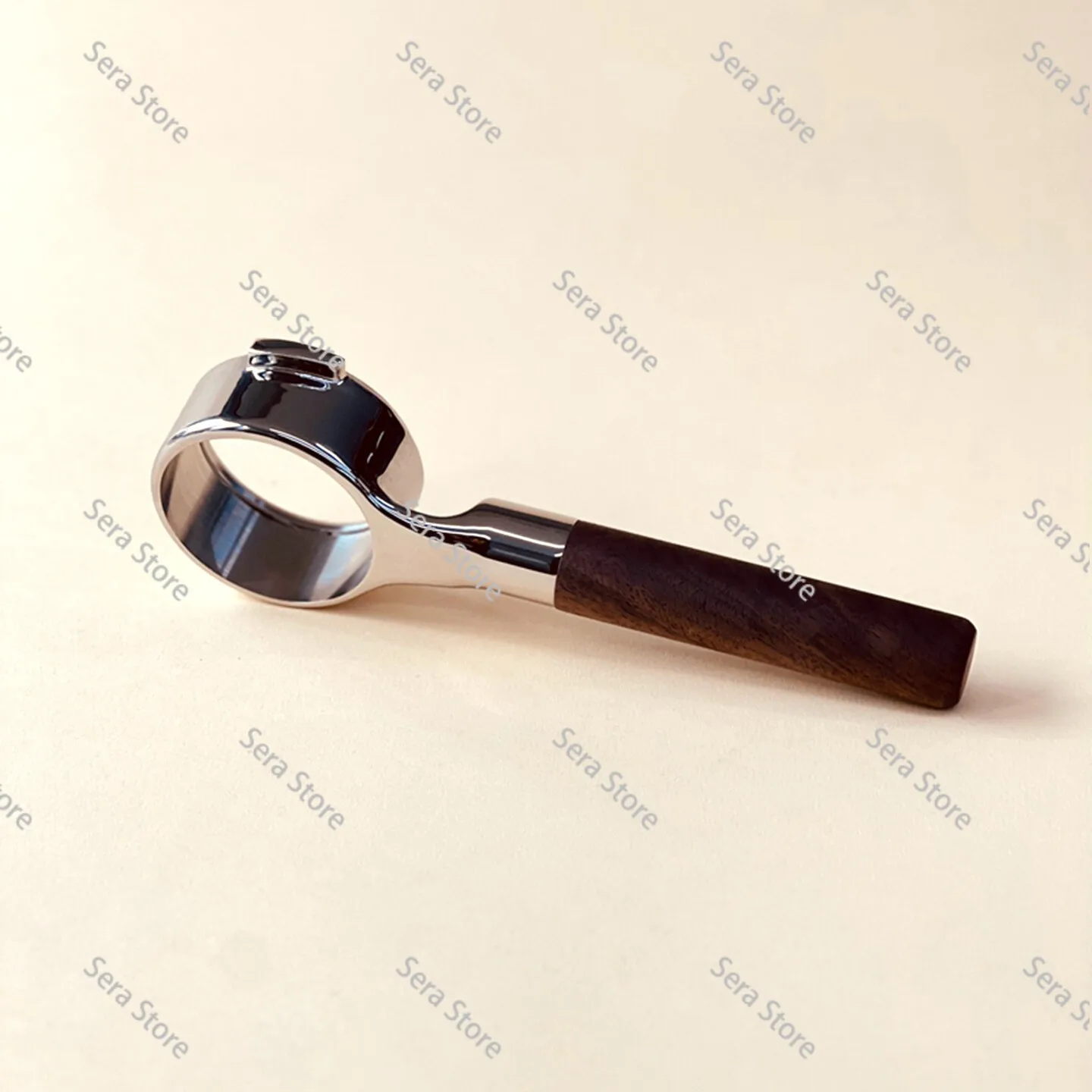 E61 New Black Flat Bottomless Coffee Machine Handle Fits Frosted Black