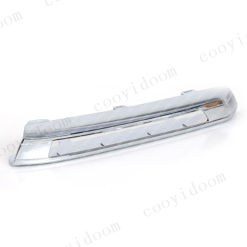 Car Front Bumper Daytime running lamp Chrome Trim Molding Cover For Mercedes Benz W164 GL350 450 2010-2012 1648840423 1648840323