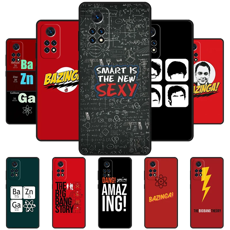 Bazinga The Big Bang Theory Phone Case For Redmi Note 11 EPro 11S 10 10T 9S Promax 8 Pro Xiaomi Mi 10 11 12X 12S Ultra Cover