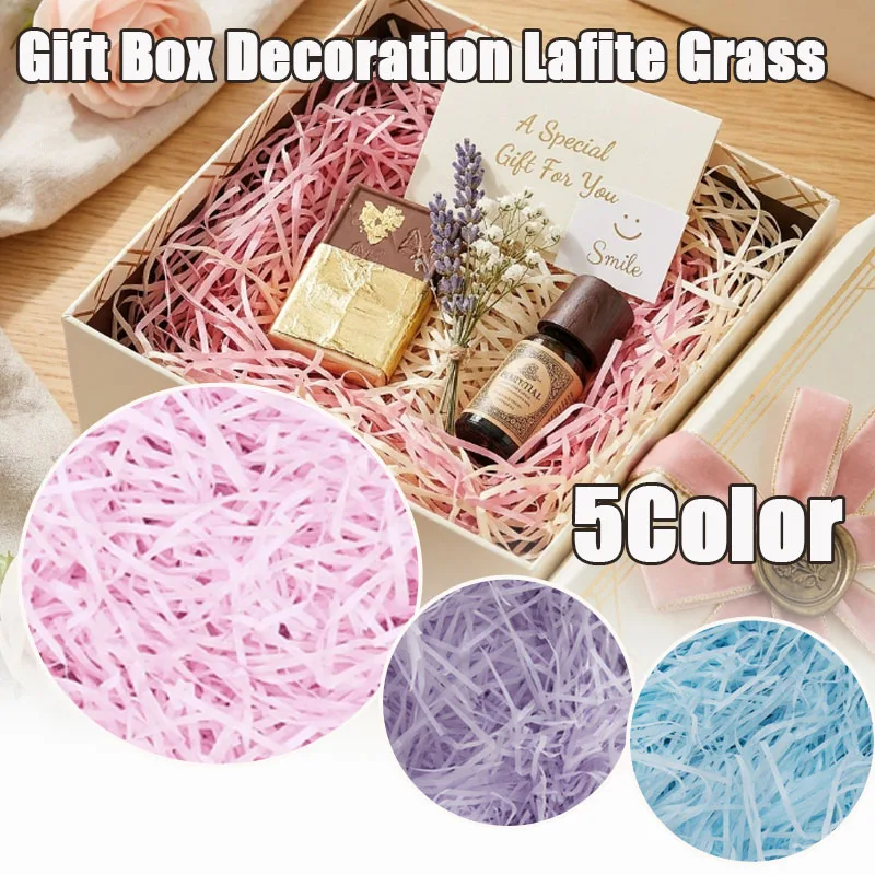 1-10 Bolsas de Papel Rallado de Rafia para Rellenar Cajas de Regalo, Cestas de Regalo, Decoración de Empaques para Bodas y Fiestas
