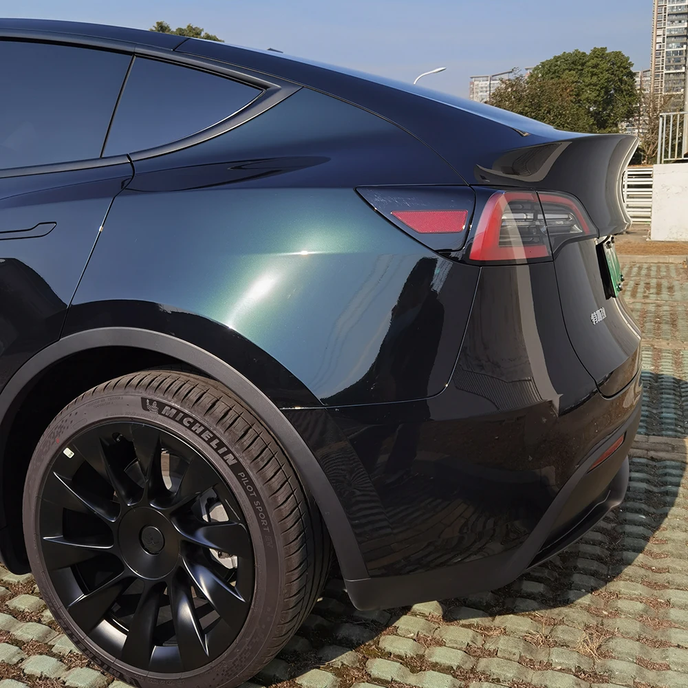 Green Stretchable Removable Easy to Install Premium PET Car Wrap Auto Vinyl Air Release Protection