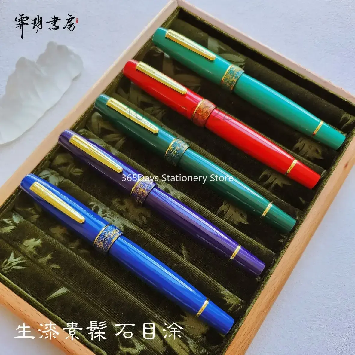 

New SELMY Hand Made Lacquered Cumberland Hard Rubber Schmidt/BOCK NO.6 Nib Fountain Pen Business Student Stationery Writing Gift