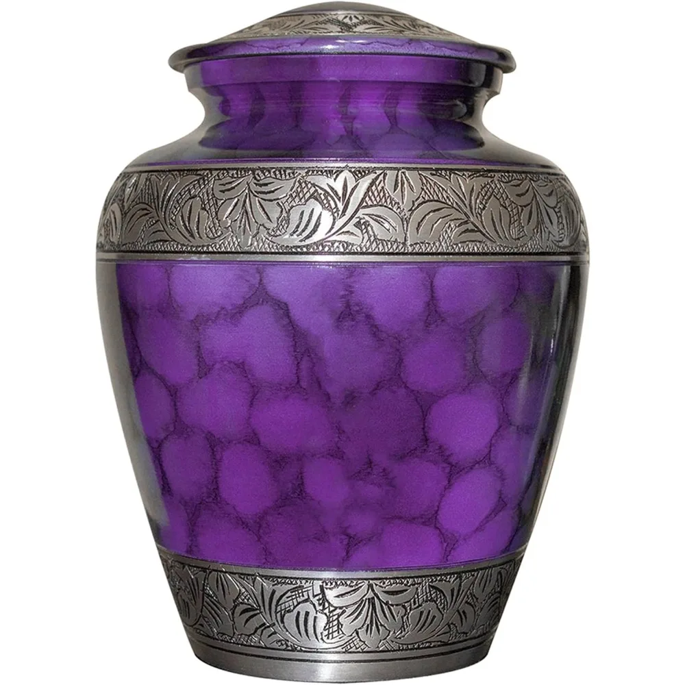 جرة حرق السيارات الكلاسيكية للرماد البشري بألوان وأنماط مختلفة، جرة جنازة مخصصة مع حقيبة مخملية - تريبو الأم السوداء #5