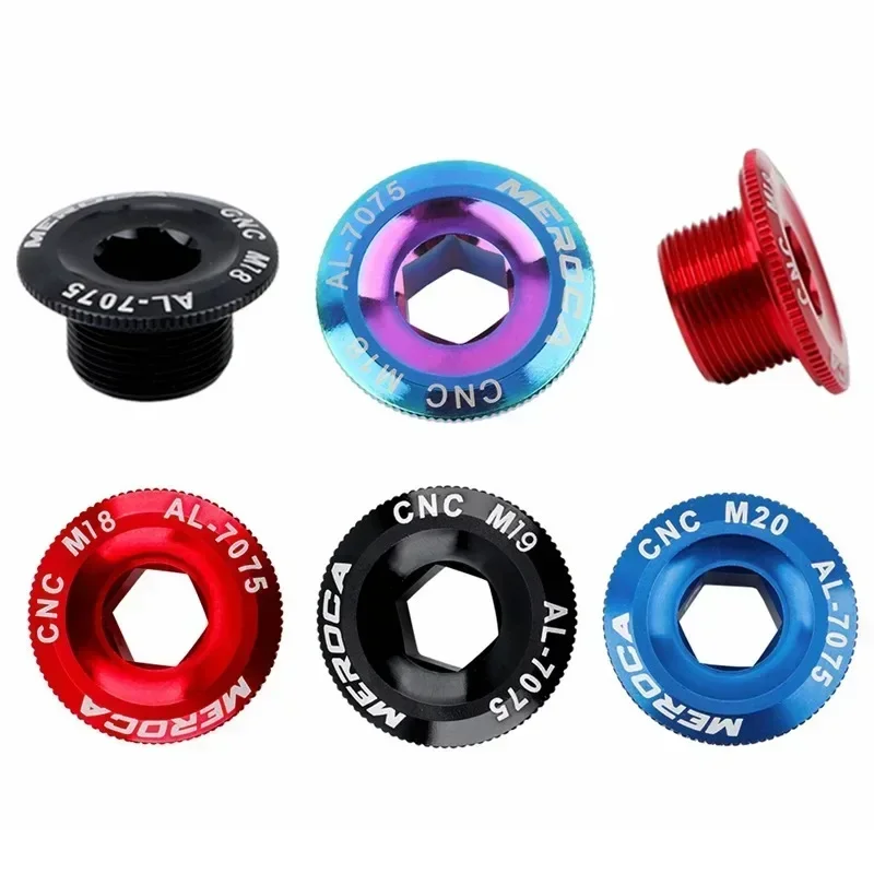 Bicycle Crank Cover MTB Hollowtech Crank Bolt M18 M19 M20 Mountain Bike Crank Cover Cranks Arm Bolt For IXF