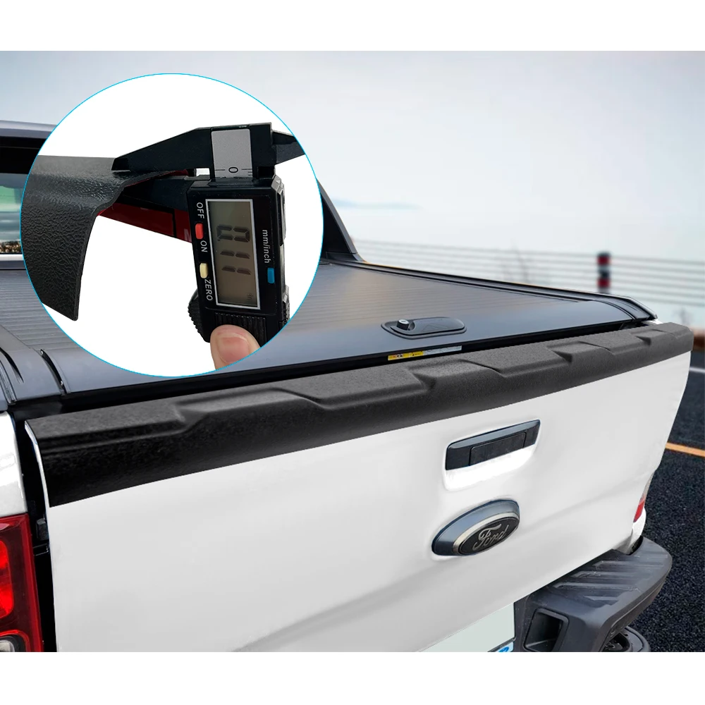 Accesorios para coche, Protector de cubierta de puerta trasera embellecedor de camión para Ford Ranger 2020-2022 Wildtrak XLT XLS XL, estilo de