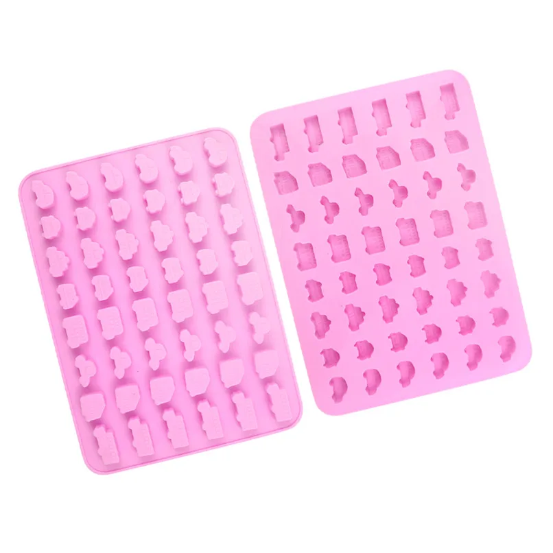 48-even Vehicle Car Bus Silicone Soft Candy Chocolate Ice Grid Mould Creative Epoxy Decoration Resin Molds