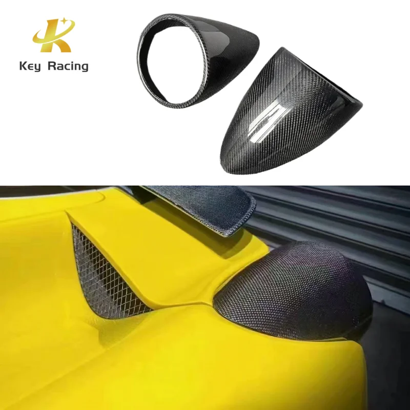 

458 Rear Lampshades Carbon Fiber Rear Lamp Cover Frame Decorative For Ferrari 458