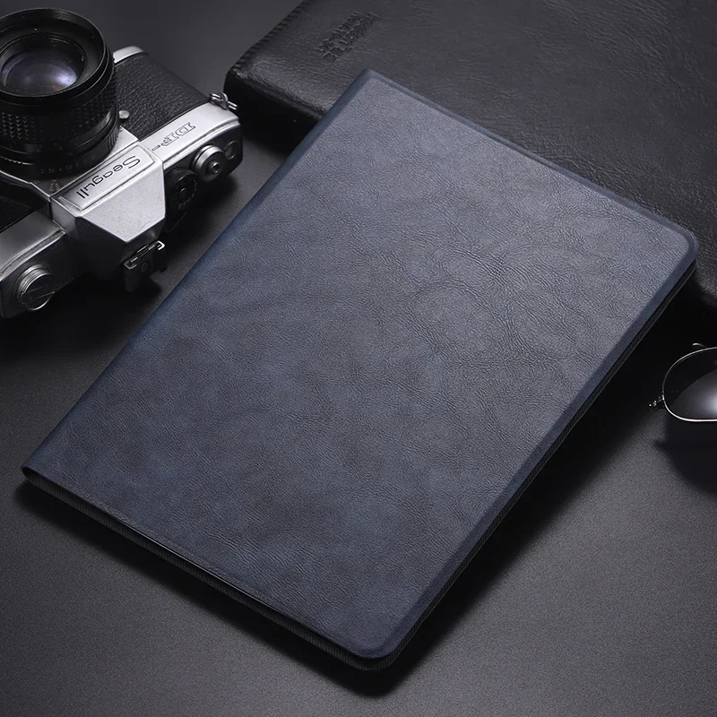 Retro opvouwbare lederen tas voor nieuwe iPad A16 Air Pro 13 12,9 11 10 9 8 7 6 5 4 3 2 Th Air M3 M2 Mini 7 6 5 4 Schokbestendige tablethoes - afbeelding 1