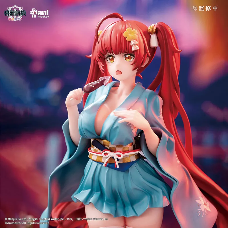 

Коллекционная статуэтка Animester Azur Lane Slow Ahead Honolulu Yukata: Фигурка персонажа аниме-игры, украшение для рабочего стола для фанатов отаку