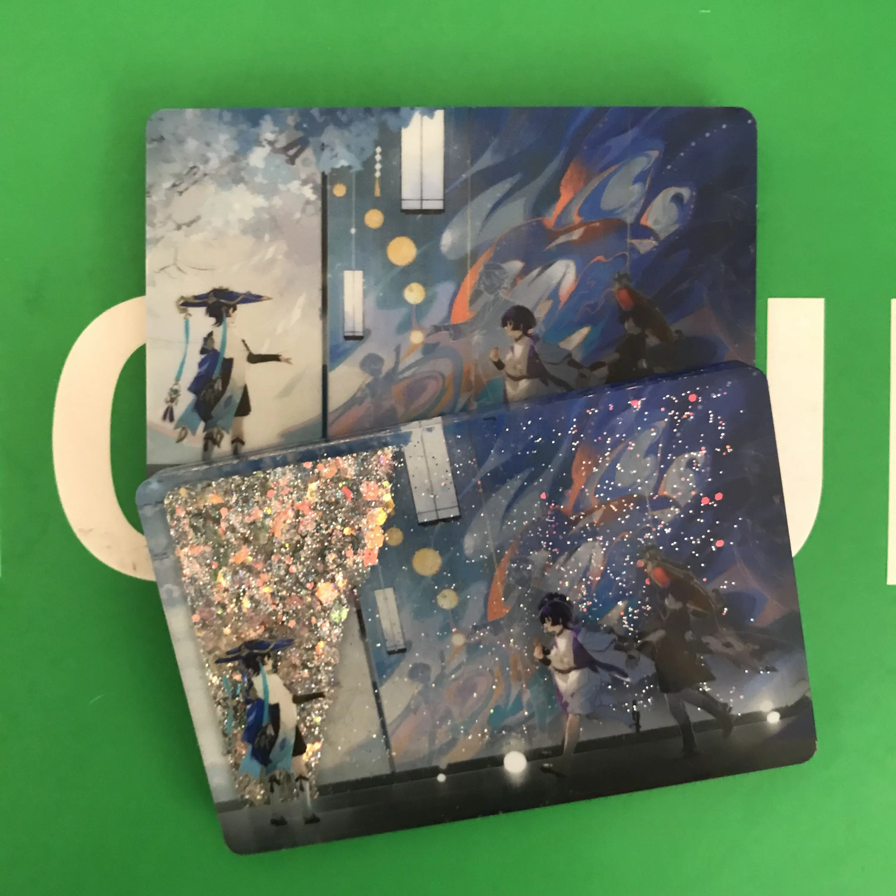 أنيمي جينشين تأثير الهيام سكاراموش بالاديير تأثيري أمبيوس الاكريليك الطوب زخرفة الكرتون الرمال المتحركة جونغ التميمة هدية #2