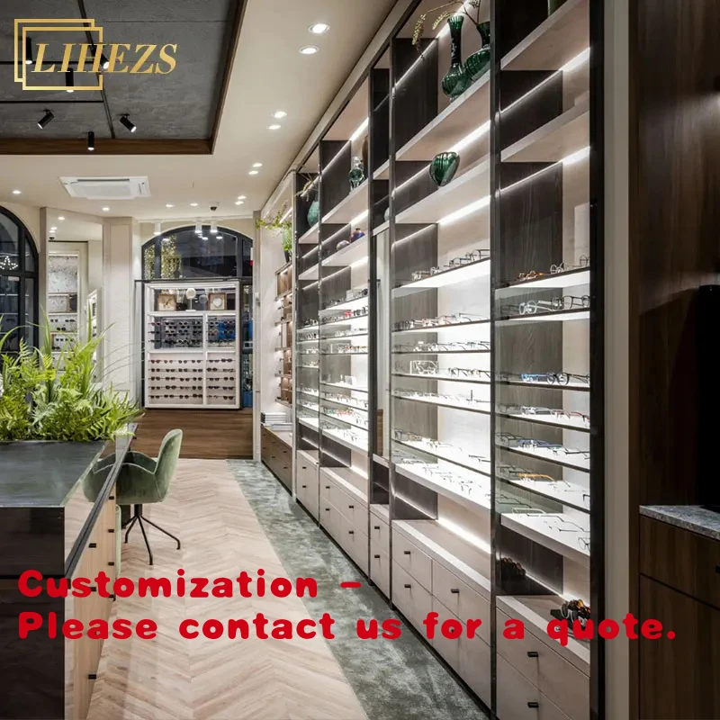 

custom.Modern Glasses Display Stand Sunglasses Holder Eyewear Shelves Optical Cabinet Fixtures Retail Store Design