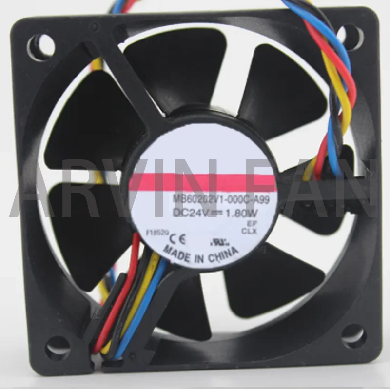 

Original MB60202V1-000C-A99 6020 60mm ​24V 1.8W 6cm Inverter Server Power Supply Chassis Cooling Fan