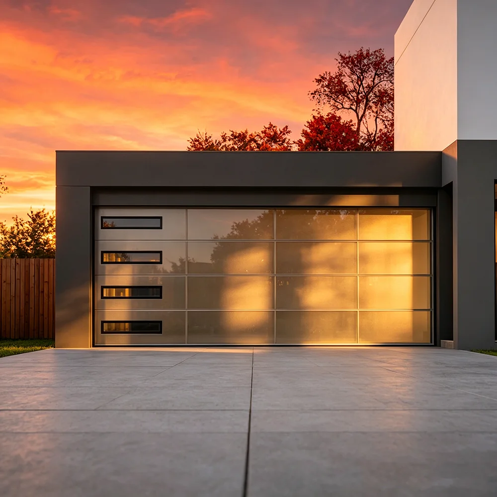 

Customized in Various Sizes Anti Theft Garage Doors APP and WIFI Control Intelligent Garage Door Household Aluminum Garage Door