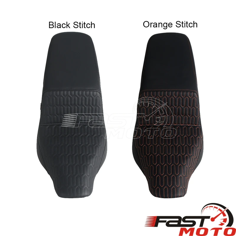 For Harley FLSB FXLR FXLRS FXLRST Long Distance Driving Softer Leather Two Up Driver Front Rear Passenger Seat Cushion Pad 18-24