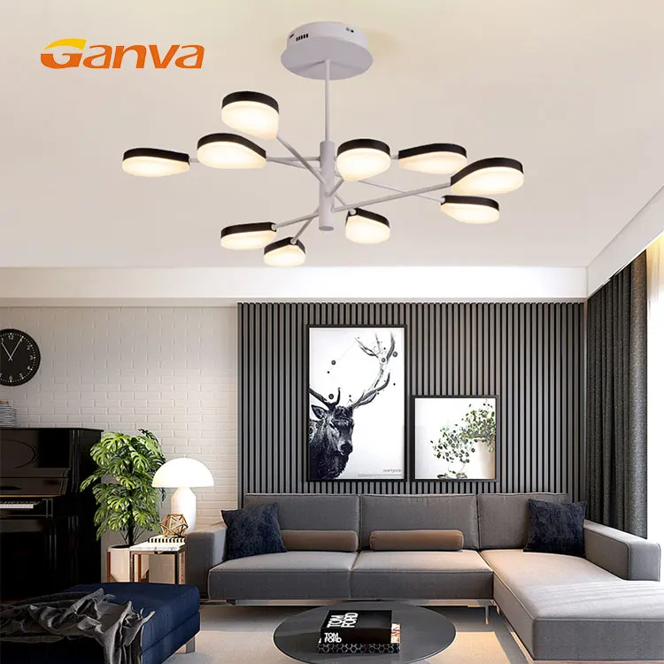 

Modern Indoor Decorative Living Room Dining Room Hanging Chandelier Acrylic Led Ceiling Light