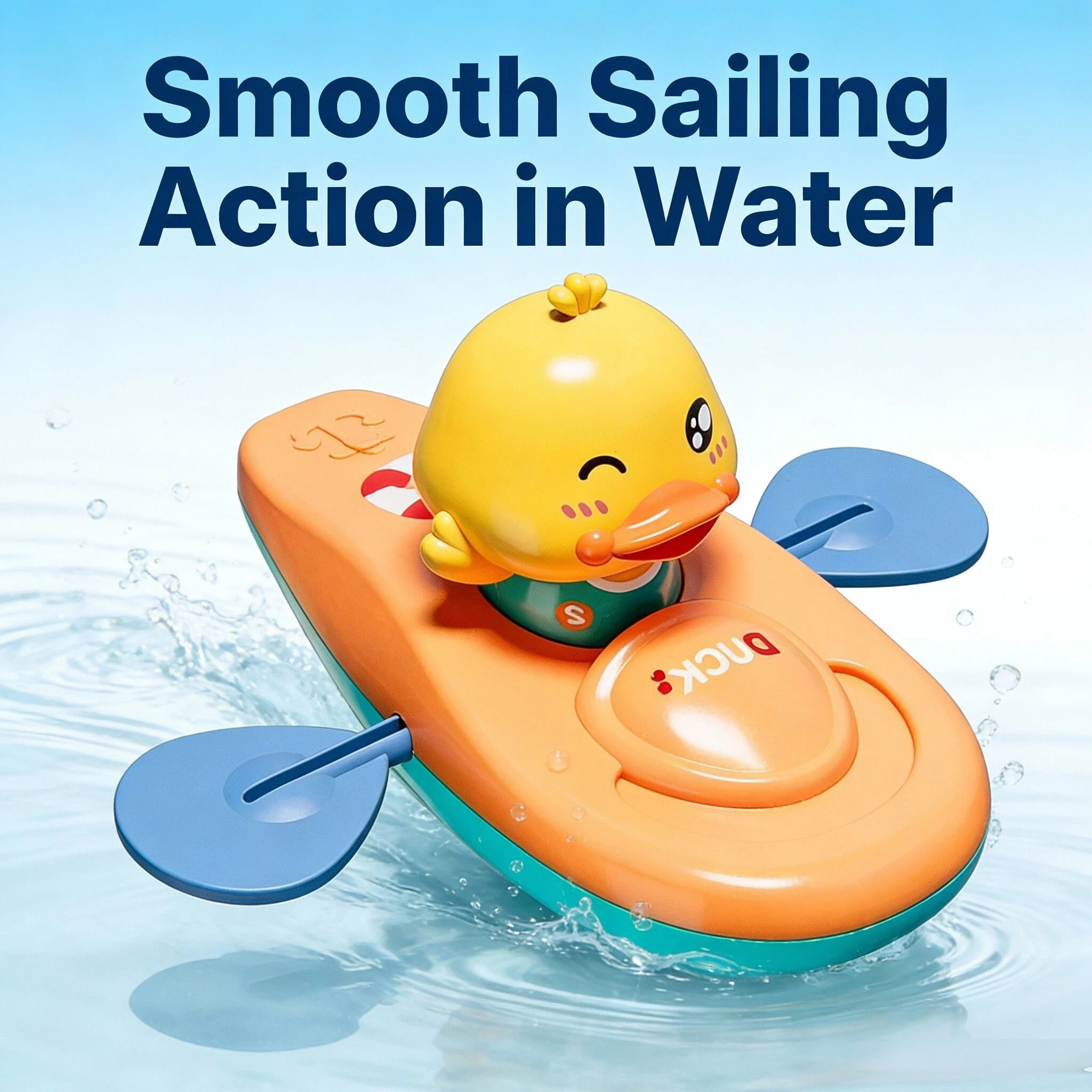 1 Pc Little Yellow Duck Kayak Toy Swimming Pool Bathroom Baby Bath Toys Shower Toys Kids Gift Swimming Pool Beach Bathtub Time