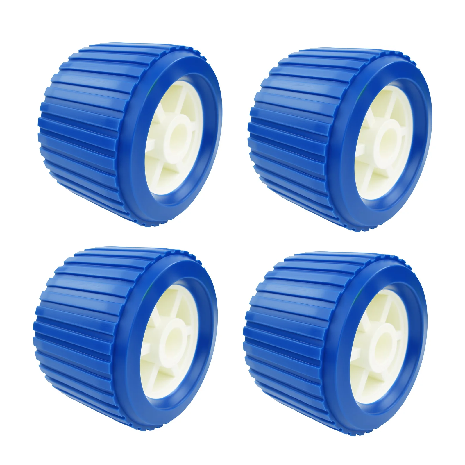 4 قطعة بكرات تمايل مضلعة بحرية 110 × 75 × 19 مللي متر لدعم مقطورة القارب وتحميل سلس #2