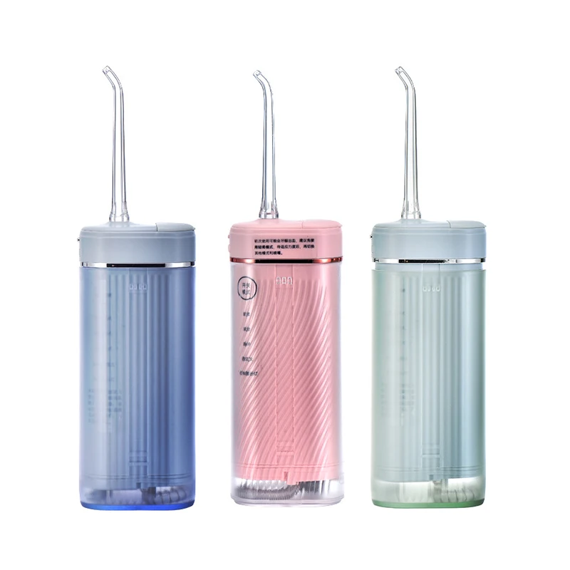Rechargeable Portable High Pressure Oral Irrigator 140ml Capacity Teeth Whitening Water Flossers