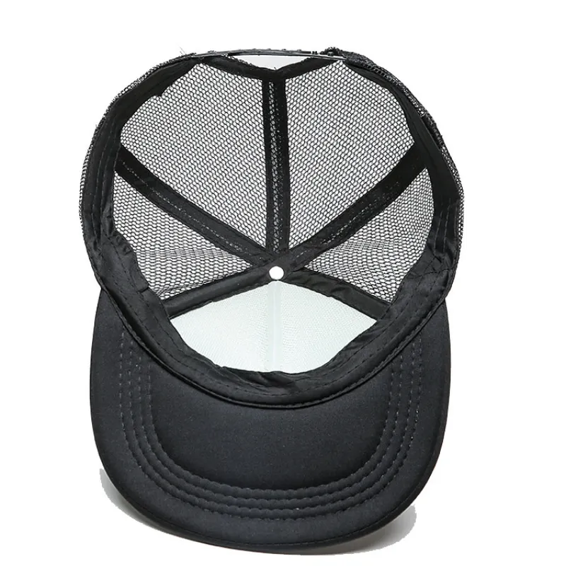 Blank Advertising Cap Travel Hat Parent Child Peaked Cap Casual Solid Color Mesh Baseball Cap Adjustable Snap Hat