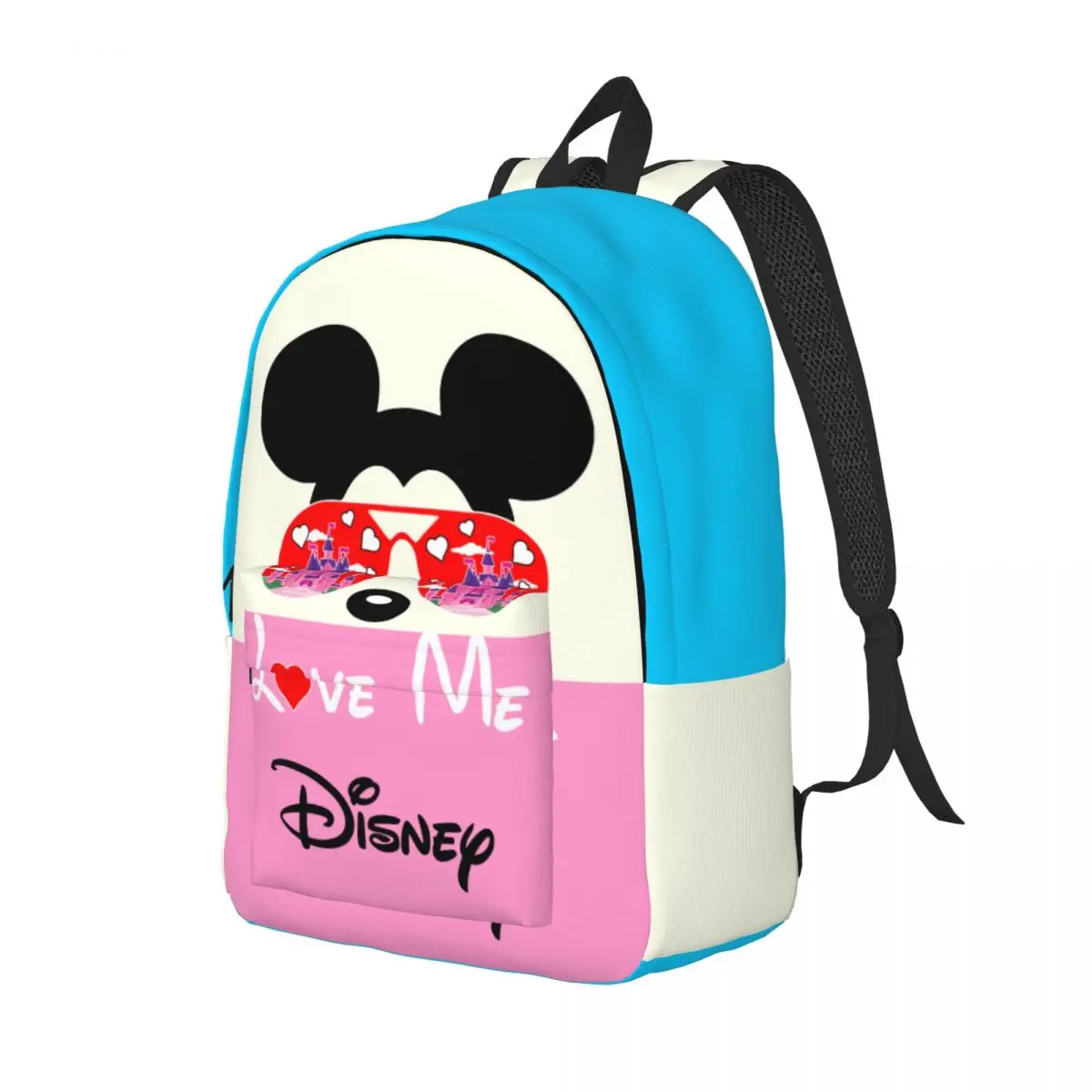 Weekend Picnic Love Me Valentin Large Capacity Snack Storage Disney Mickey Mouse Cartoon Handbag Girl Boy Handbag For Gifts