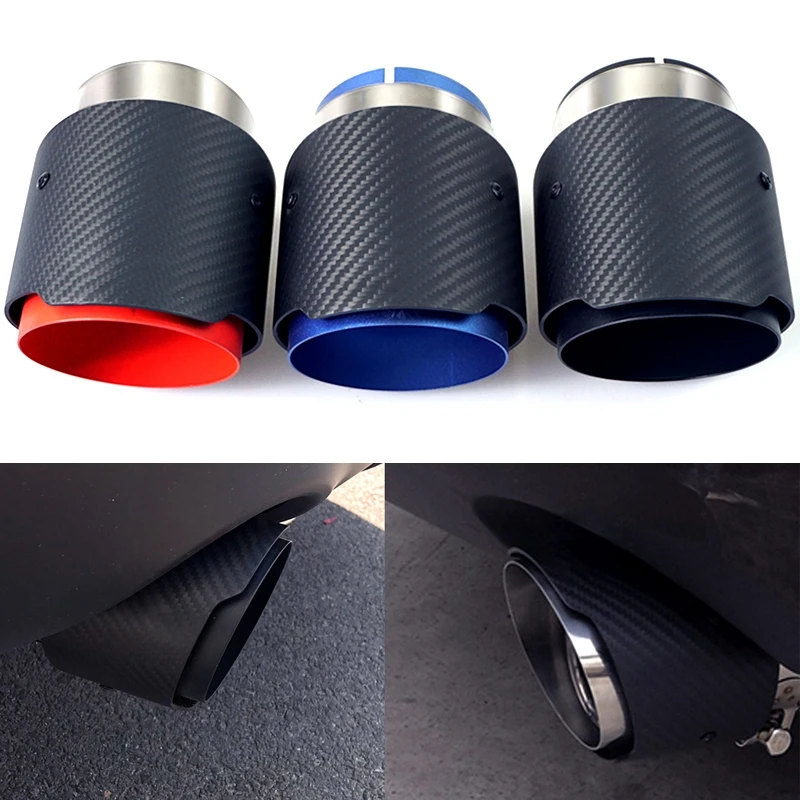 1 Piece Carbon Exhaust Tailpipe Nozzle Muffler Tube Fit for Mazda CX-5 Cx-4 Cx-3 Mazda Axela Mazda ATENZA