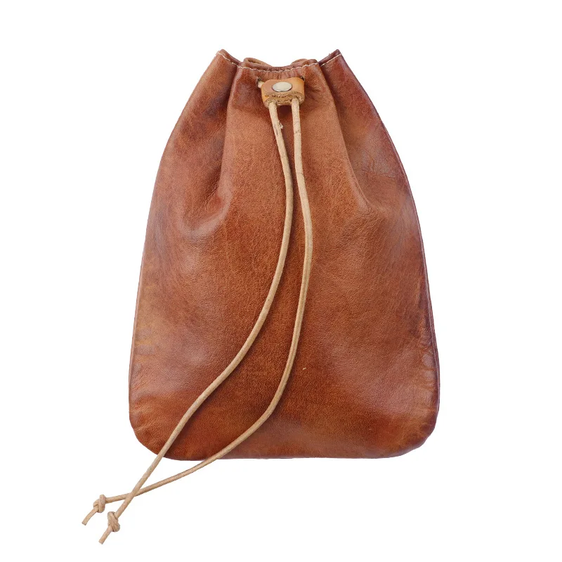 حقيبة جلدية برباط، محفظة عملات معدنية من العصور الوسطى، منظم تخزين، حامل تغيير محمول، حامل عملات معدنية صغيرة متعددة الأغراض