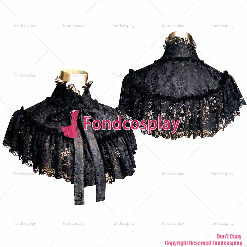 

fondcosplay sweet Gothic Lolita Punk Black Lace Cape CD/TV[G305]