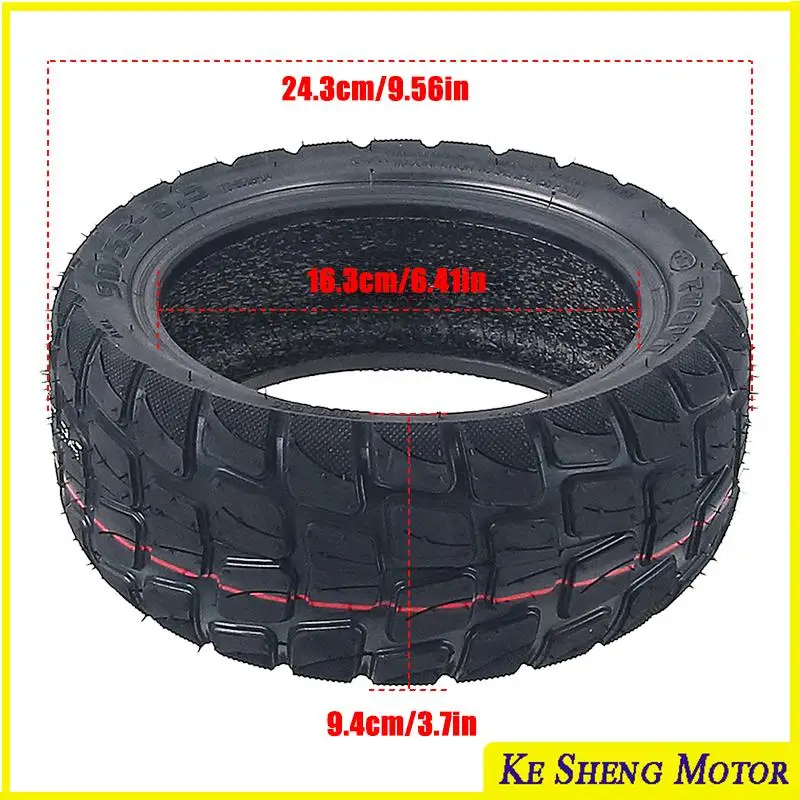 1/2pcs TUOVT 90/55-6.5 Electric Scooter Tubeless Tire Widening Wear Resistant Off Road Tire Electric Scooter Tire Accessories