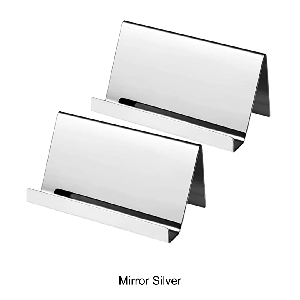Metal Business Card Name Tag Display Rack Display Stand Desktop Table Organizer Cellphone Holder Conference Room Accessories