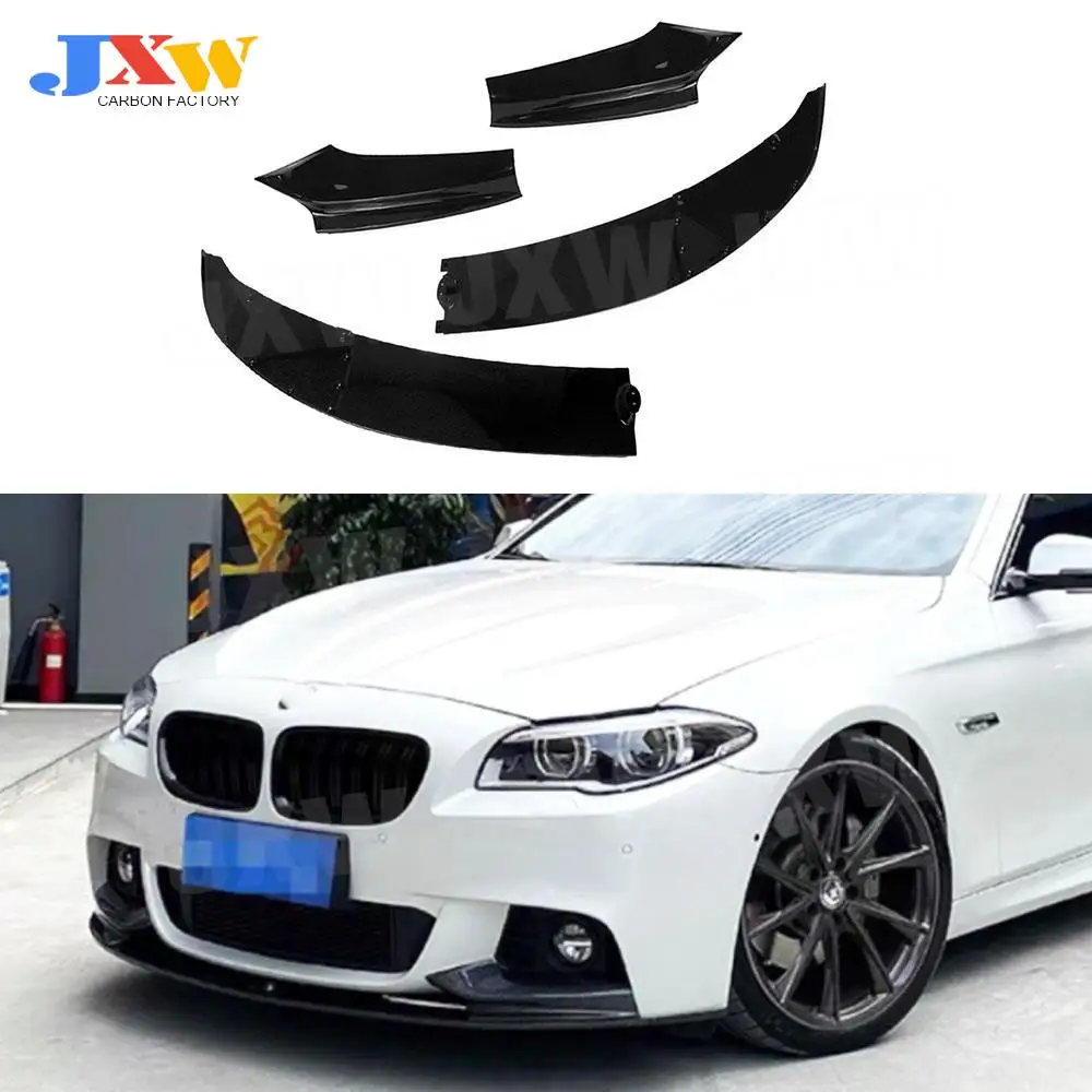 

ABS Front Bumper Spoiler Lip Bumper Splitters For BMW 5 Series F10 528i M Sport 2011-2016 Front Lip Splitter Spoiler