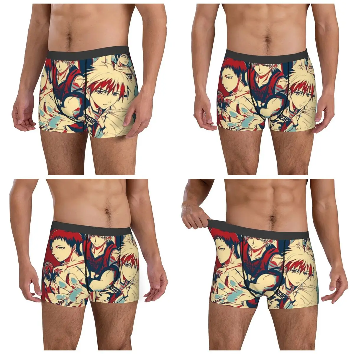 Boxer caleçon short basket Kuroko sans panier Anime culotte Homme sous-vêtements doux pour Homme Homme petit ami cadeaux