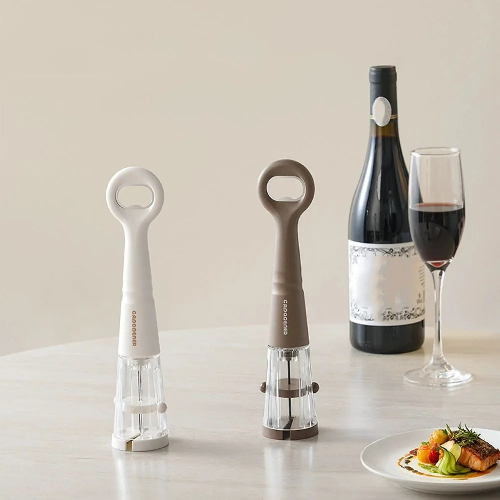 1-Piece 2-in-1 Multifunctional Air Pressure Wine and Beer Opener, Portable for Home Kitchen Use, Easily Opens Wine and Beer, Does Not Shed Wood Shavings, Does Not Damage the Cork, Safe and Explosion-Proof Opener, Kitchen Gadget