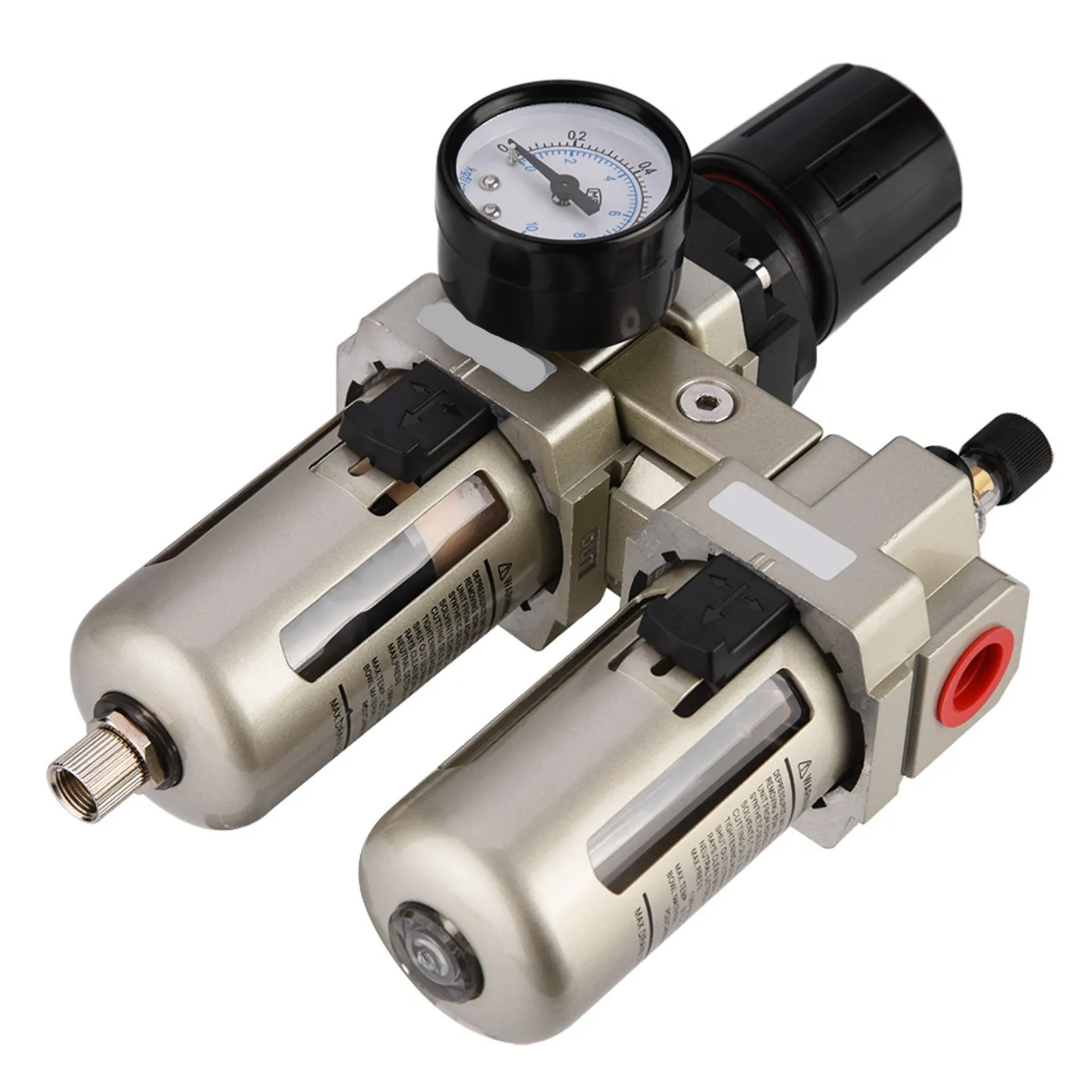 1pc AC3010‑03 Aluminum Alloy Compressed Air Pressure Regulator Moisture Trap Water Filter 3/8