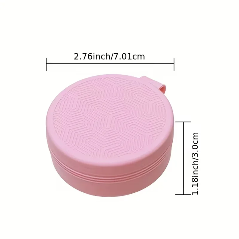 シリコン製メイクブラシ洗浄ボックス 湿式・乾式両用ブラシクリーナー クイックリムービングスポンジ付き メイクブラシパフクリーナーツール