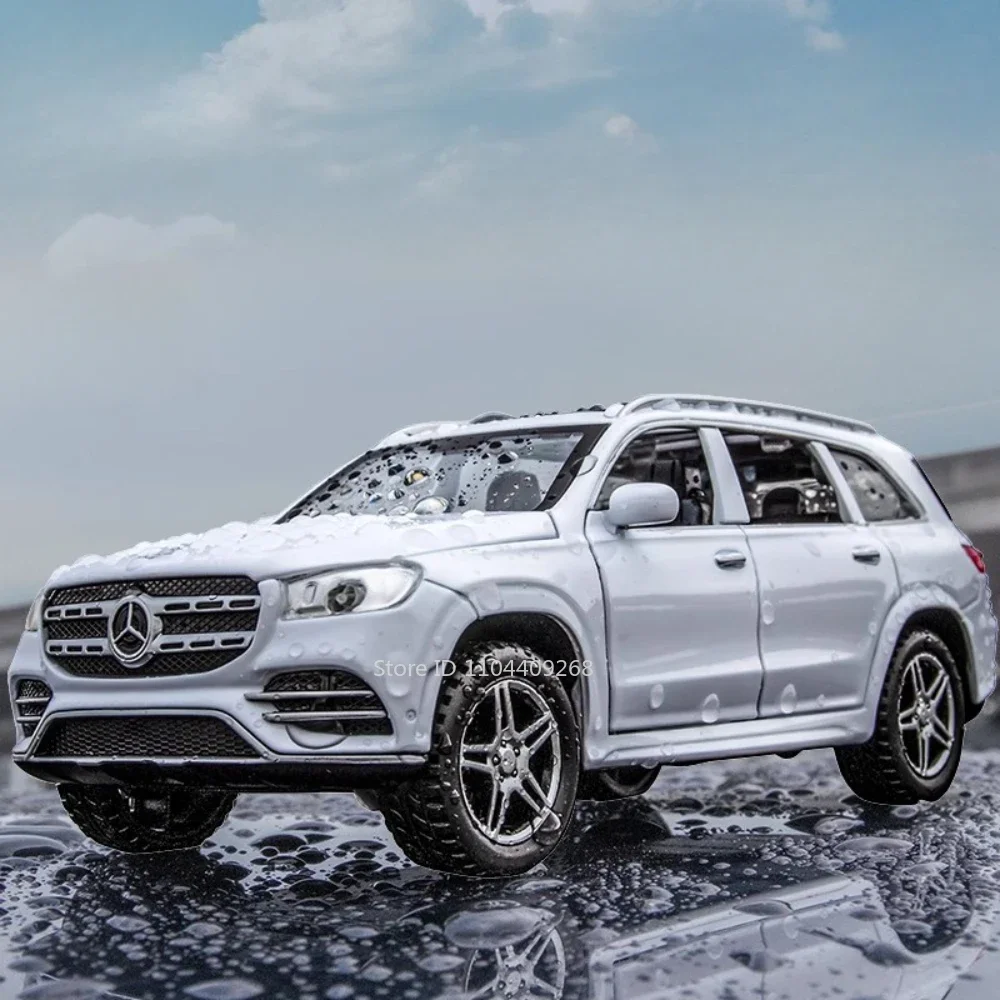 1:32 Scale GLS580 G65 SUV Car Model Toy Diecast Metal Simulation Sound Light Pull Back Vehicles Models Collection Best Gifts