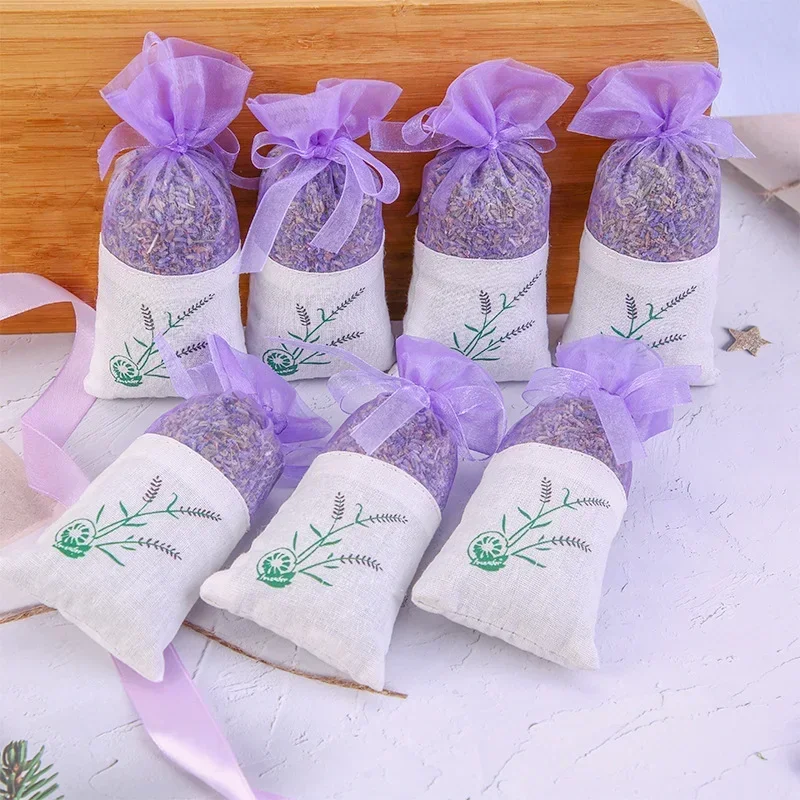 Natural Dried Flowers Lavender Bud Flower Sachet Bag Filling Real Lasting Lavender Car Room Air Refreshing Fragrance Sachets Bag