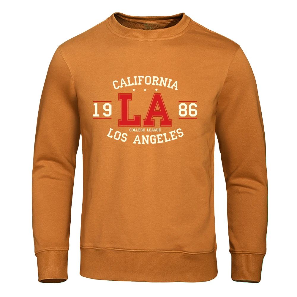 California 1986 Los Angeles Sweatshirt Men Hipster High Quality Hooded Cartoons Casual Autumn Hoodies Harajuku Loose Tops