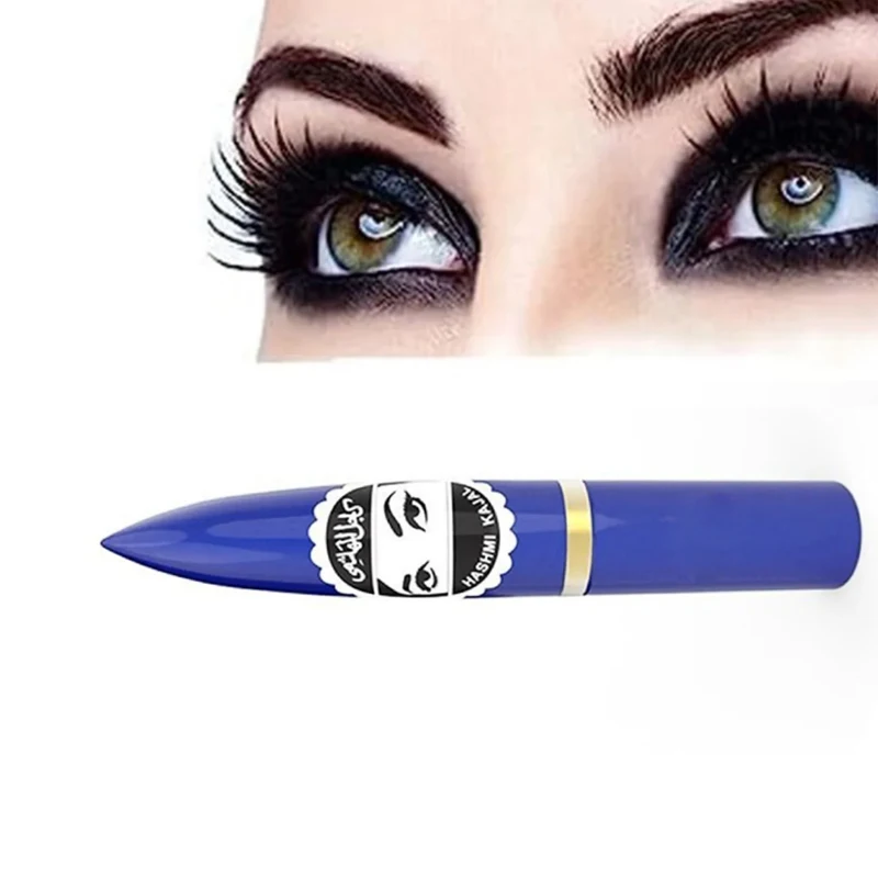 Black Eyeliner Original Kajal Surma Kuhla Kohl Natural Eyebrow Eyeliner, Color Fast lasting, Traditional Eye Makeup Tool 1pcs