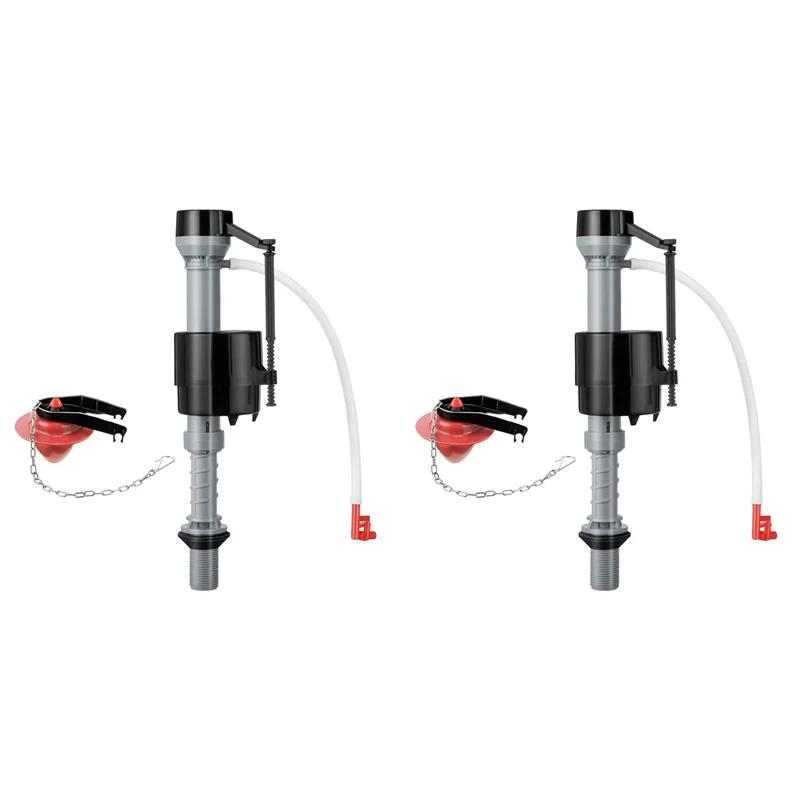 2X Toilet Float Replacement Kit, Universal Toilet Flusher Replacement Kit And 2 Inch Toilet Flapper Replacement 1Set-A68E