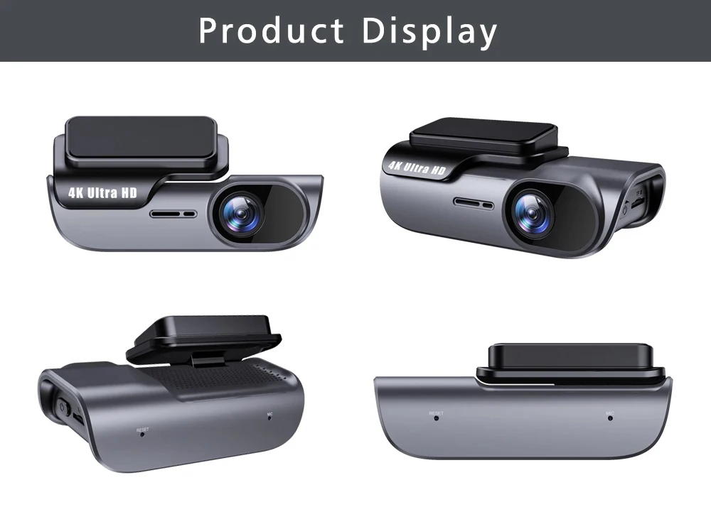 4K Ultra HD Dual-Lens-Dashcam mit integriertem 5G-WiFi und GPS, Auto-Videorekorder, Fahrtrekorder, unterstützt Parküberwachung, App-Steuerung – Detail 13
