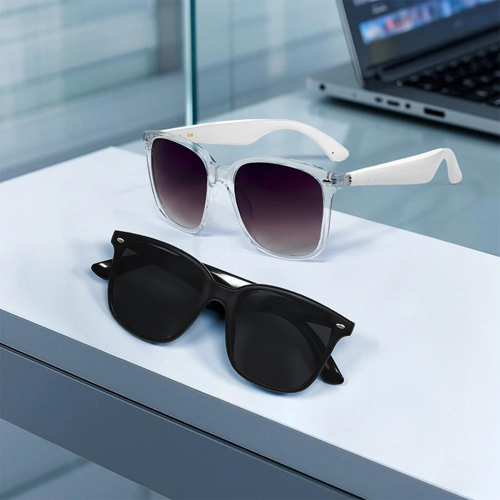 GY500 Smart Wearable Headset AI Translation UV Protection 100+ Language Wireless Audio Glasses Smart Glasses