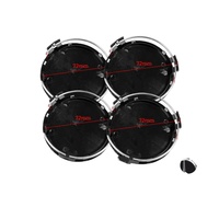 4PCS 75MM Gloss Black AMG Wreath Wheel Rims Center Hub Caps For Mercedes Benz CLS C219 Vehicles