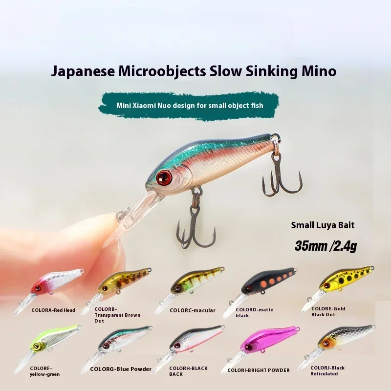 1PCS 3.5cm 2.4g Quality Minnow Lure 3D Eyes Fishing Lure Plastic Hard Bait Pesca Artificial Jig Wobblers Crankbait Fishing Bait