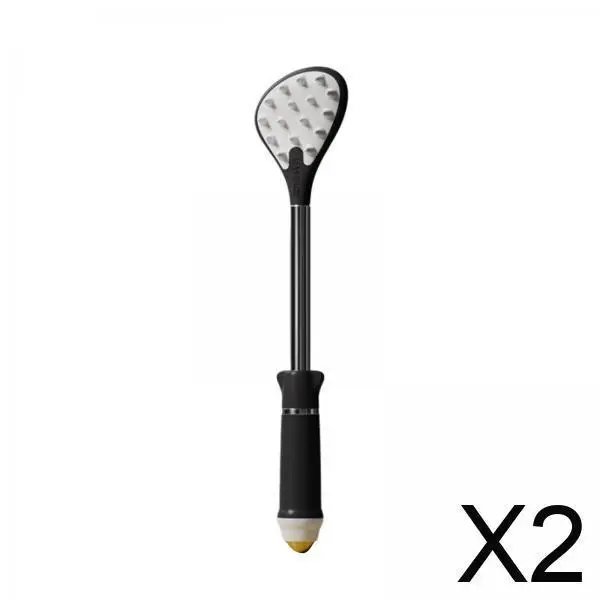 

2xTelescopic Back Scratcher Adjustable Body Scratcher for Women Husband Feet Black