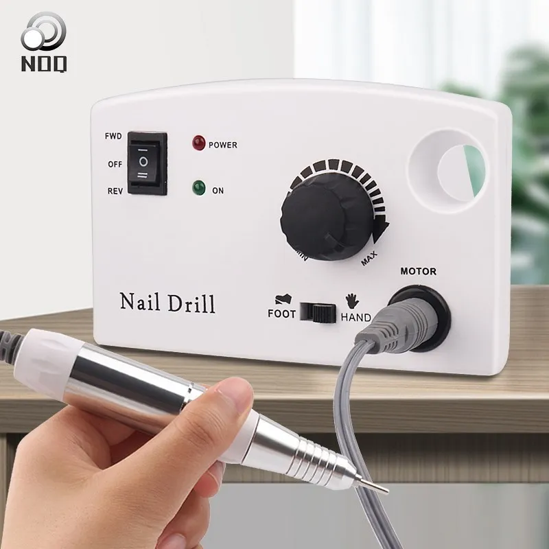 

35W NOQ Nail Drill Machine 35000rpm Bits Set Electric Nails Accessories For Manicure Pedicure Cultucles Design Nail File Tools