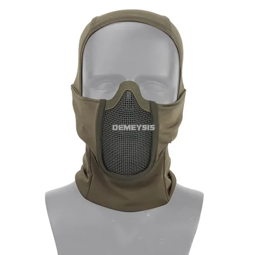 Imagen 2 del producto Máscara táctica de malla de cara completa, gorro de pasamontañas, Paintball, sombreros de Halloween, máscara para caza al aire libre, tiro, máscaras protectoras CS