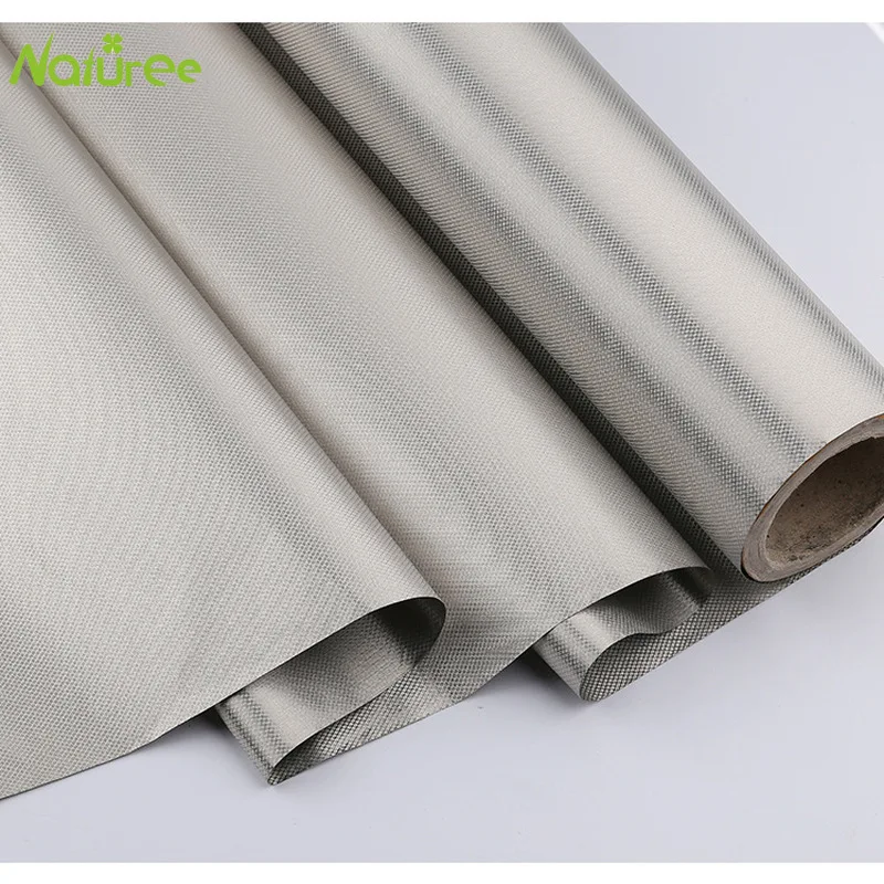 1.45m*1m Silver Fiber RFID Shielding Fabric Anti Radiation Electromagnetic Conductive Grounding for DIY Craft Clothes Curtain