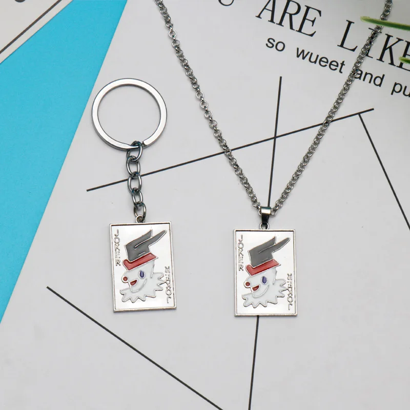 애니메이션 HUNTER×HUNTER 코스프레 펜던트 목걸이 키 체인 그림 Hisoka 스타 물방울 반지 귀걸이 소품 액세서리 팬 선물