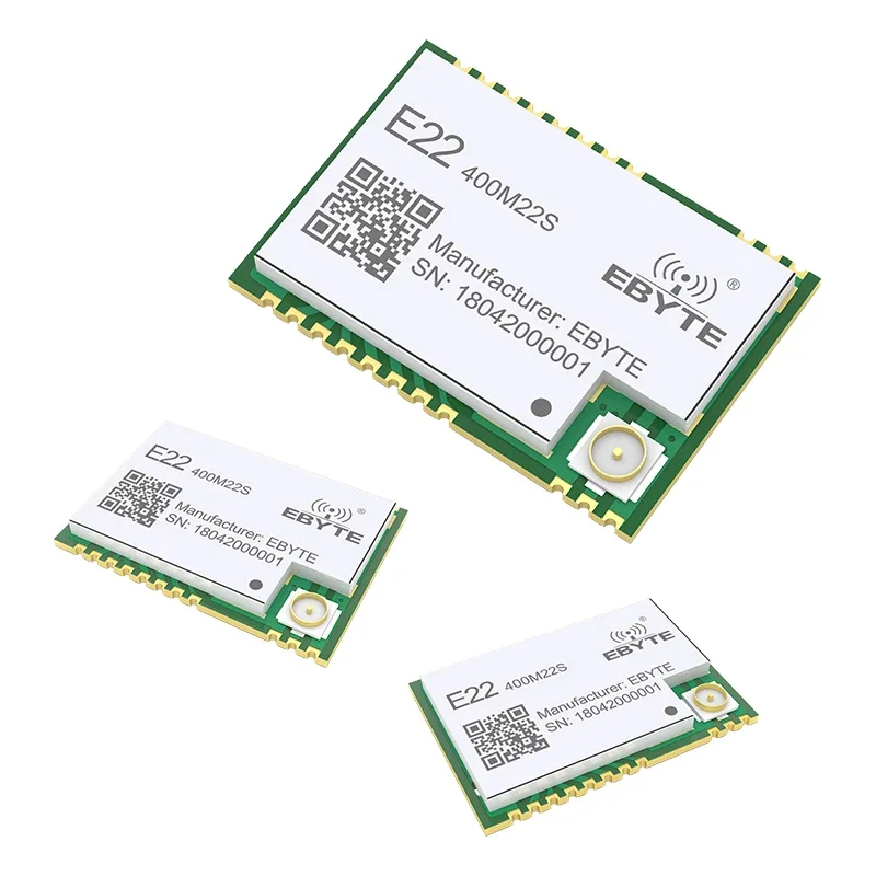 SX1268 Novo Lora Spread Spectrum E22-400M22S 32M Alta Precisão TCXO 433MHz Transceptor de Longa Distância Módulo SMD Sem Fio